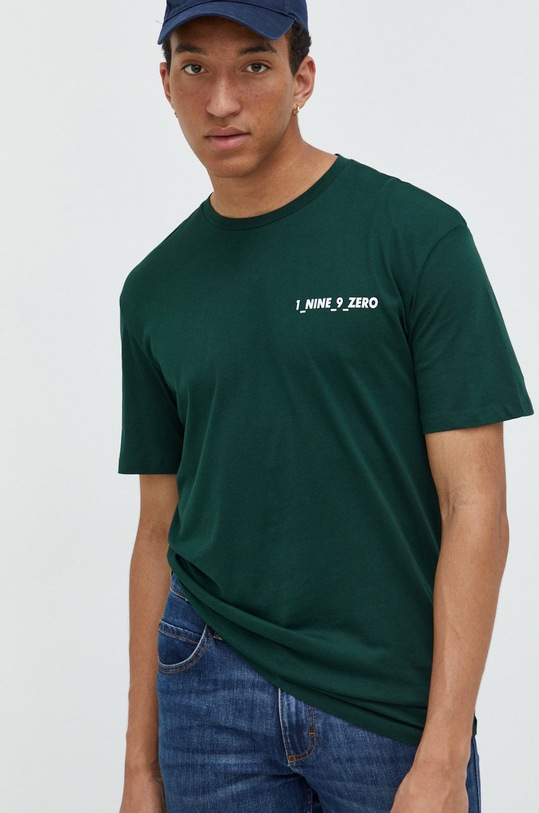 Odzież Jack & Jones t-shirt bawełniany 12211431.PineGrove zielony