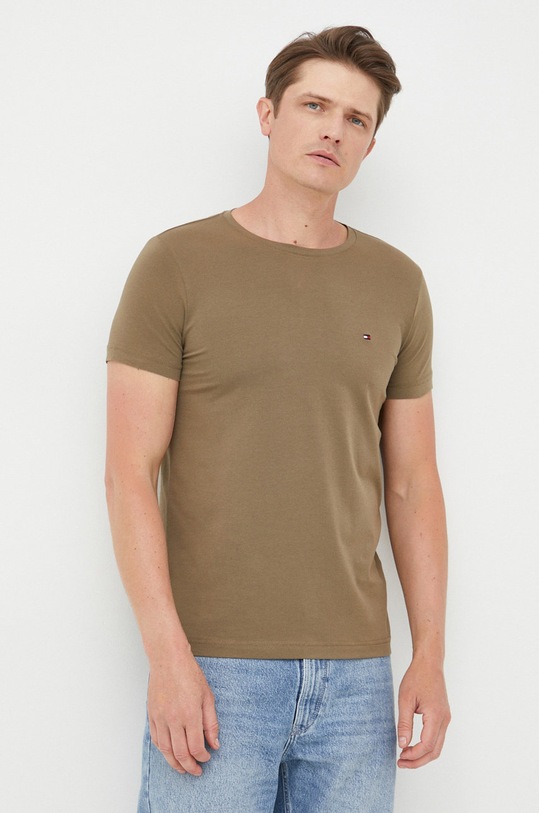 Футболка Tommy Hilfiger slim зелений MW0MW10800.9BYY