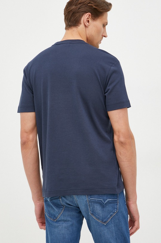 Ρούχα Βαμβακερό μπλουζάκι Calvin Klein K10K109894.9BYY σκούρο μπλε