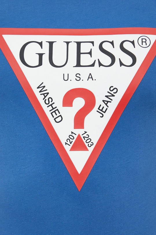 Guess t-shirt bawełniany niebieski M2YI71.I3Z11