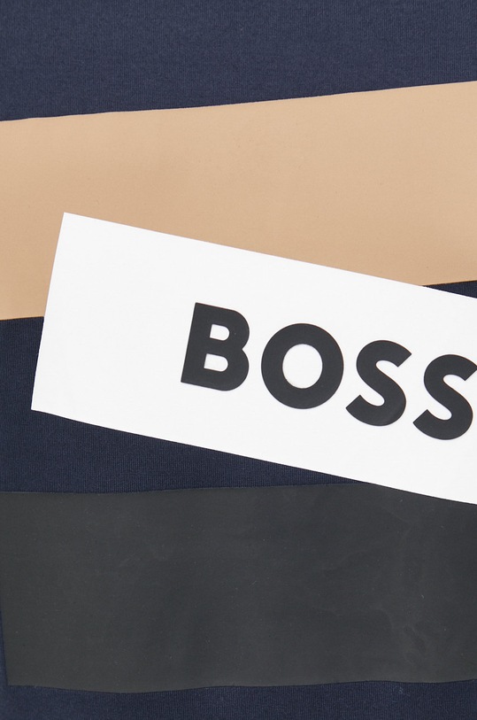 Bavlněné tričko BOSS 50482112 námořnická modř