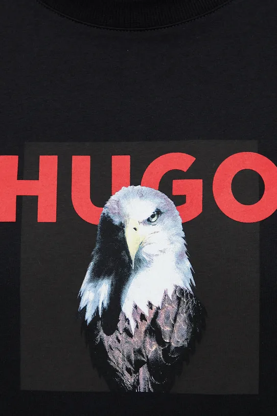 HUGO t-shirt bawełniany 50473165 czarny