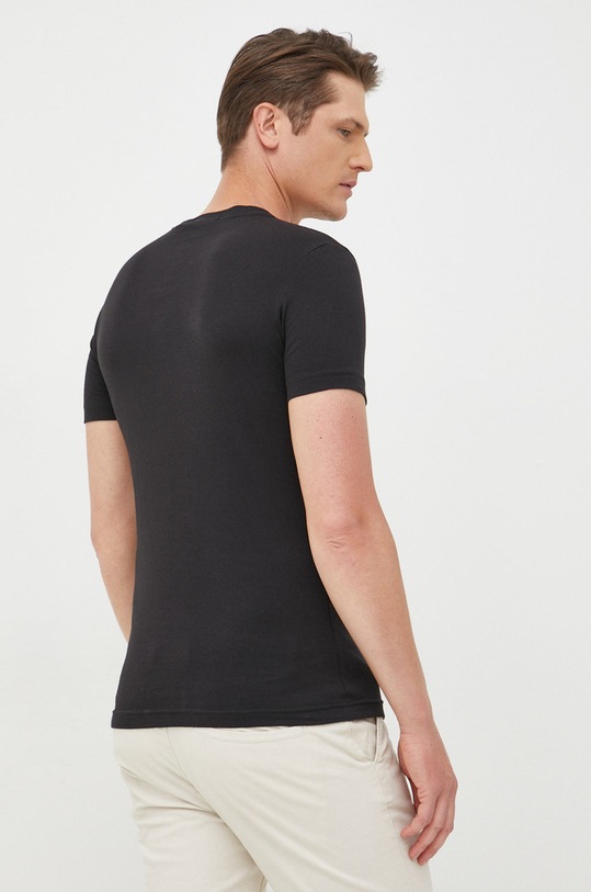 Ρούχα Βαμβακερό μπλουζάκι Calvin Klein Jeans J30J320876.9BYY μαύρο