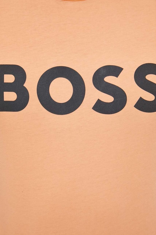 BOSS t-shirt bawełniany BOSS CASUAL 50481923 pomarańczowy