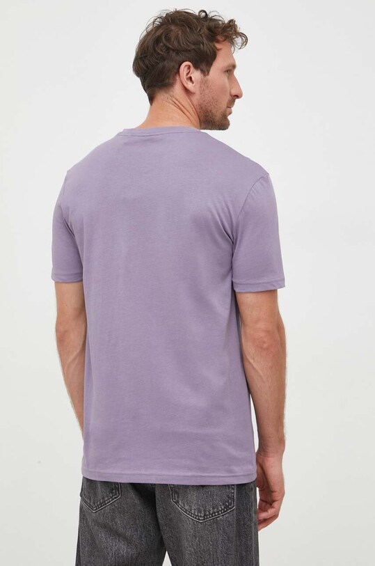 Odzież BOSS t-shirt bawełniany BOSS CASUAL 50481923 fioletowy