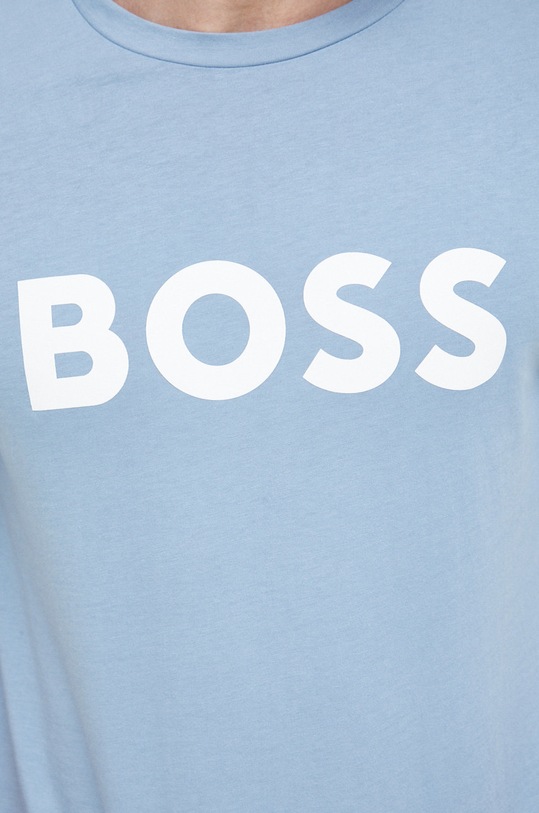 BOSS t-shirt bawełniany BOSS CASUAL 50481923 niebieski