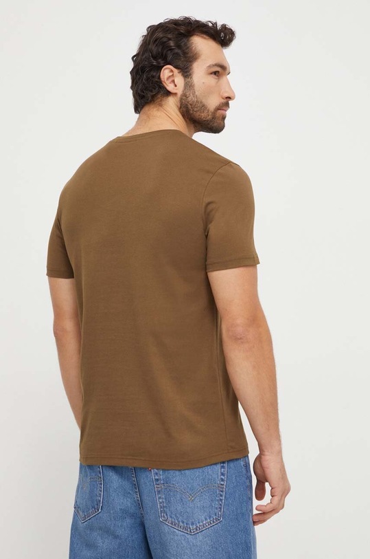 BOSS t-shirt bawełniany BOSS CASUAL 50481923 zielony SS25