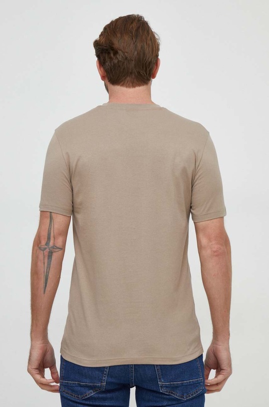 Ρούχα Βαμβακερό μπλουζάκι BOSS BOSS CASUAL 50481923 καφέ