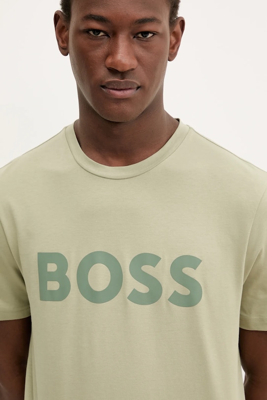 Odzież BOSS Orange t-shirt bawełniany BOSS ORANGE 50481923 zielony