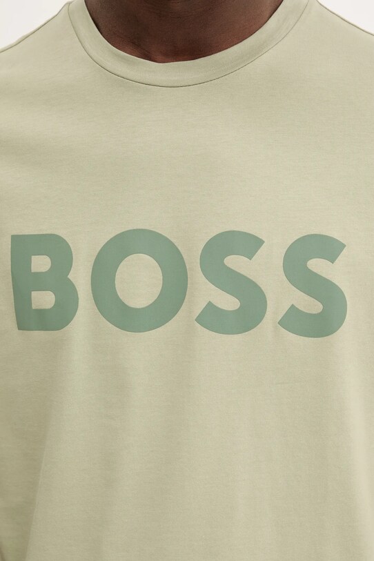 BOSS Orange tricou din bumbac BOSS ORANGE verde 50481923