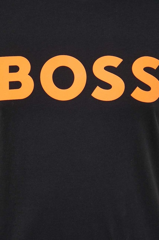 Bavlněné tričko BOSS BOSS CASUAL 50481923 černá