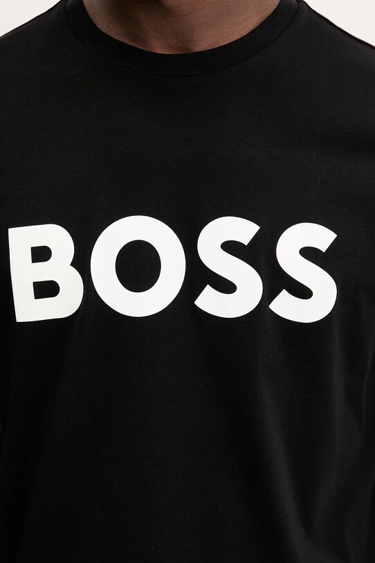 BOSS tricou din bumbac BOSS CASUAL negru 50481923