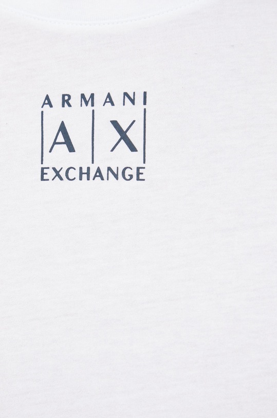 Armani Exchange t-shirt bawełniany 6LZTAA.ZJA5Z 6LZTAA.ZJA5Z biały
