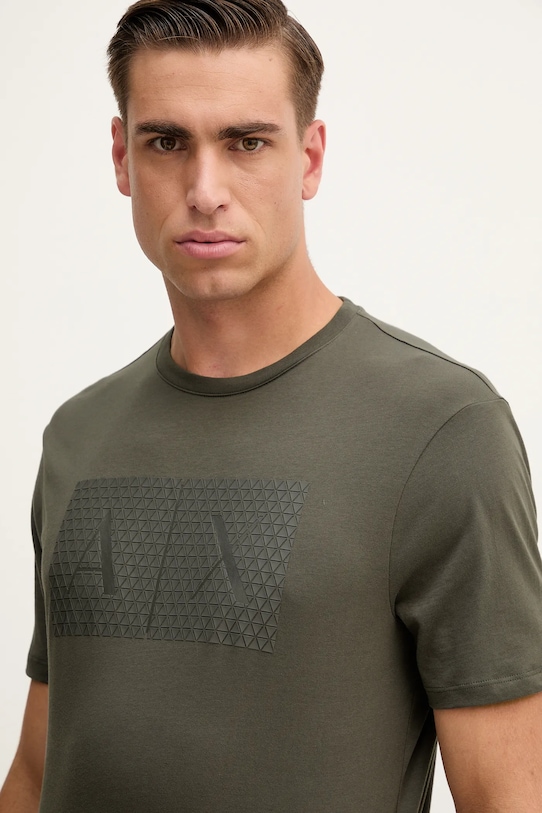 Bavlněné tričko Armani Exchange zelená 8NZTCK.Z8H4Z