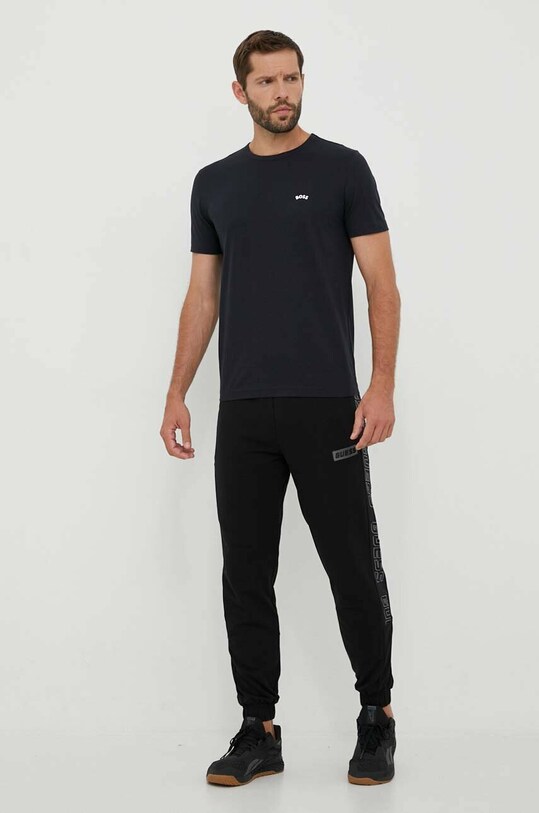 BOSS tricou din bumbac BOSS ATHLEISURE 50469062 bleumarin SS23