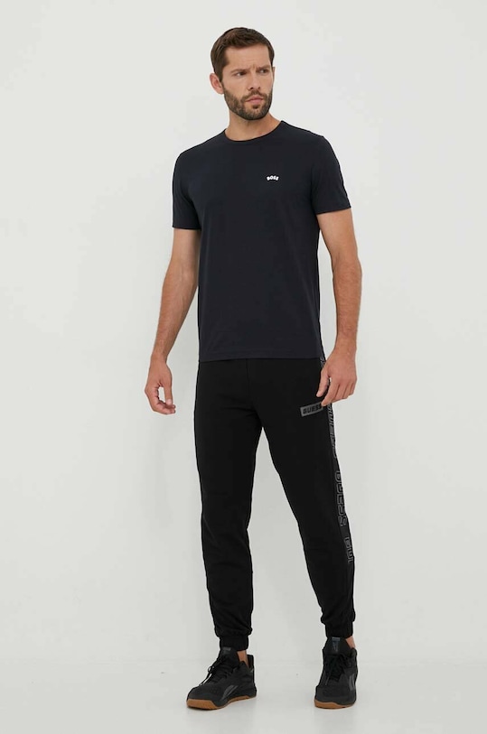 BOSS Green t-shirt bawełniany 50469062 granatowy SS23