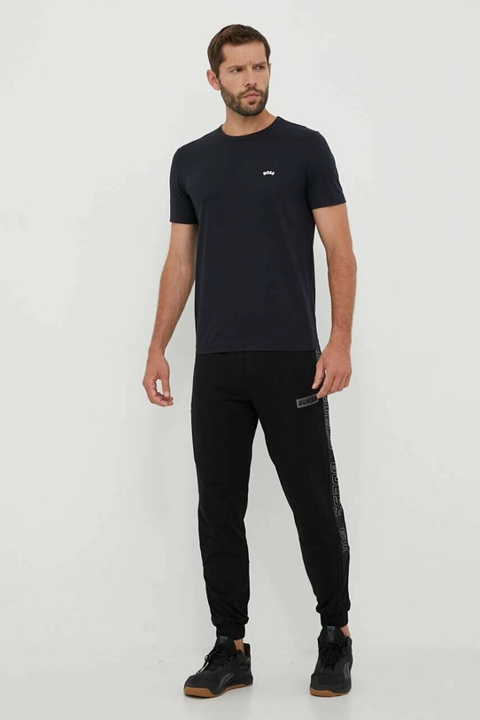 BOSS tricou din bumbac BOSS ATHLEISURE 50469062 bleumarin SS23