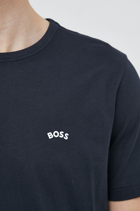 BOSS Green t-shirt bawełniany 50469062 granatowy