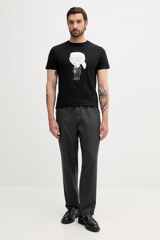 Karl Lagerfeld tricou din bumbac 500251.755071 negru AA00