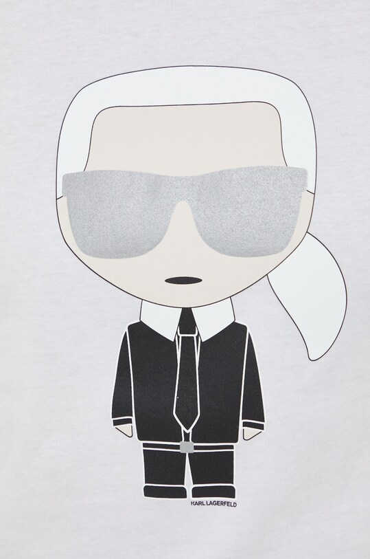 Бавовняна футболка Karl Lagerfeld 500251.755071 білий