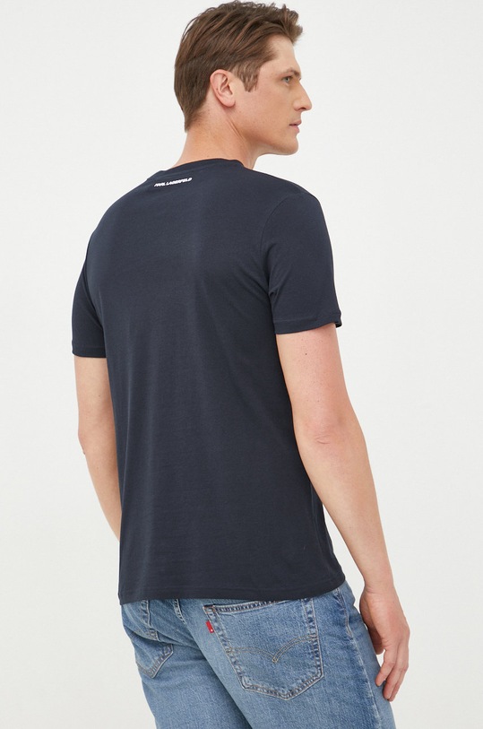 Odzież Karl Lagerfeld t-shirt bawełniany 500251.755071 500251.755071 granatowy