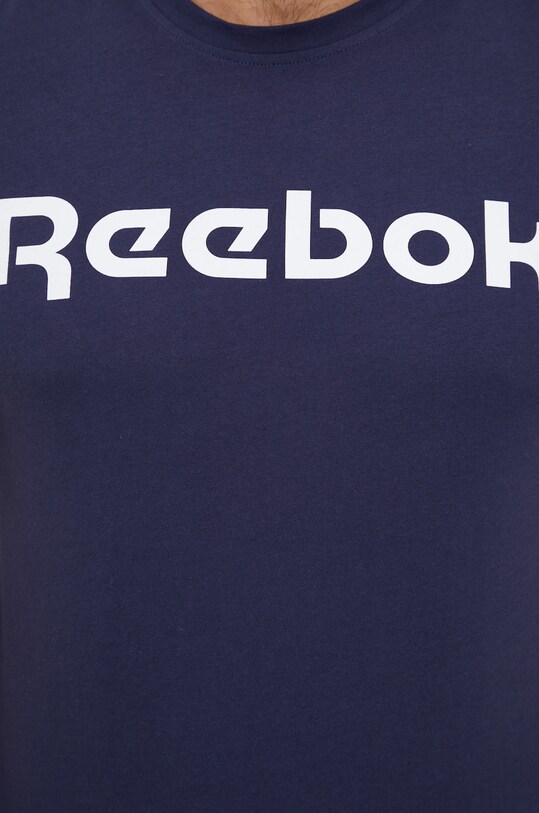 Reebok tricou din bumbac GN5378 bleumarin