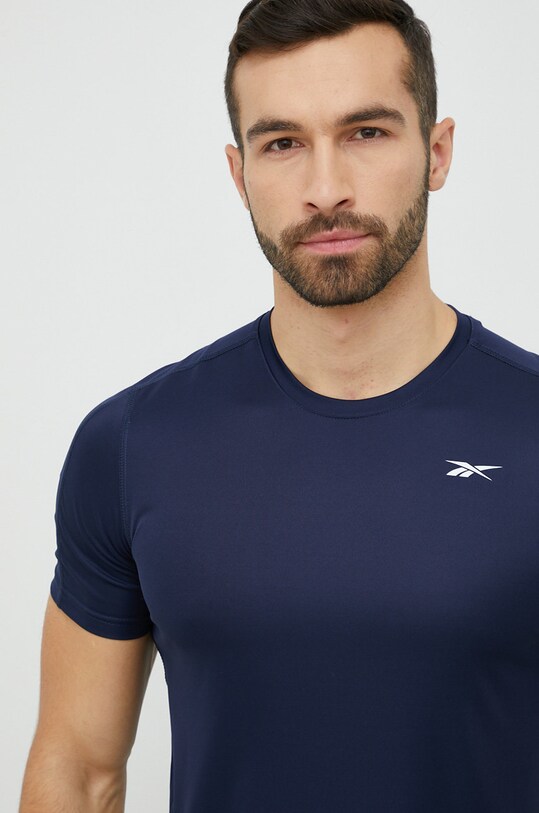 Reebok t-shirt treningowy Tech granatowy HI3920