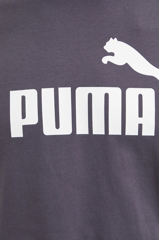 Хлопковая футболка Puma 586667 серый