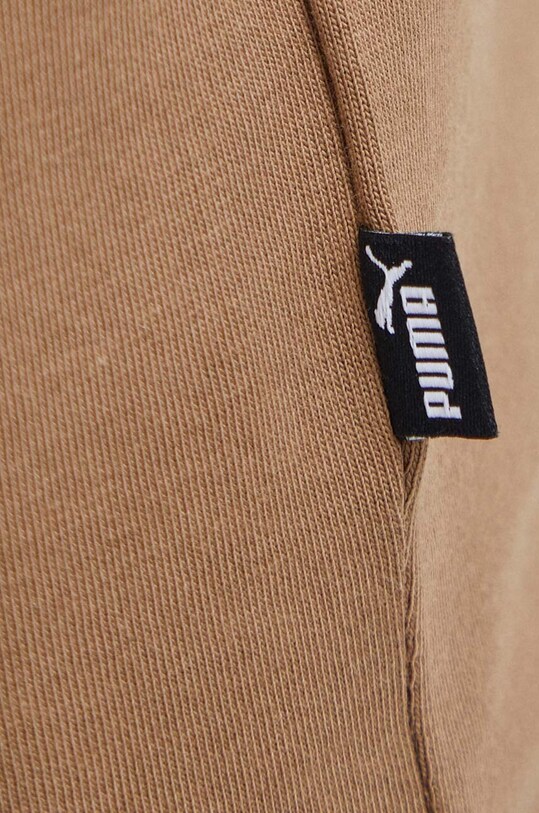Puma t-shirt bawełniany brązowy 586667