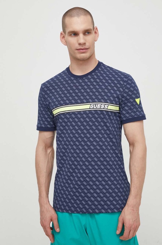 Guess t-shirt JAMEY wzorzyste granatowy Z2BI09.J1314