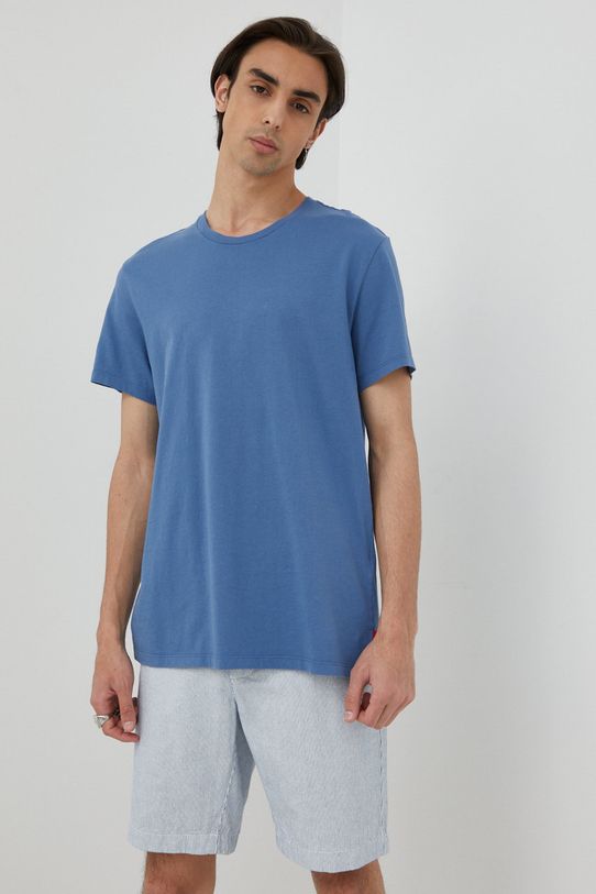Bavlnené tričko Levi's 79541.0030 modrá AW22