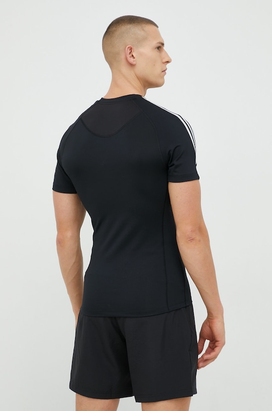 Odzież adidas Performance t-shirt treningowy Techfit 3-Stripes HD3525 czarny