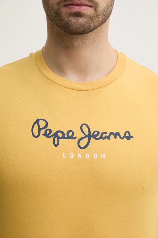 Pepe Jeans t-shirt bawełniany PM508208.097 żółty