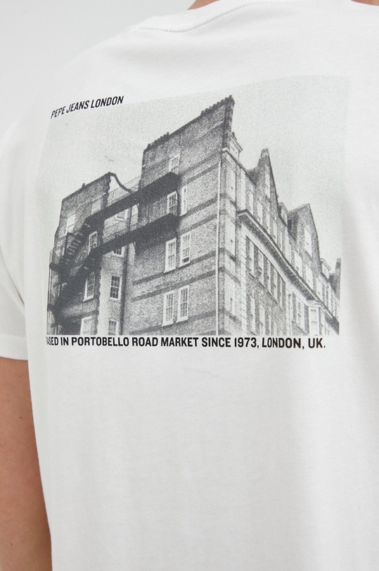 Pepe Jeans t-shirt bawełniany PM508495.803 biały