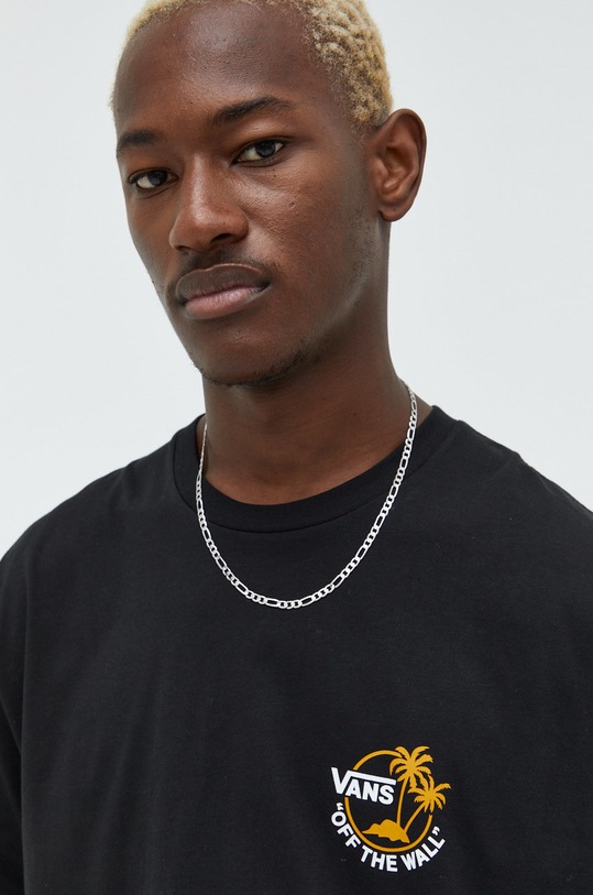 Odzież Vans t-shirt bawełniany VN0A7SMYF431 czarny