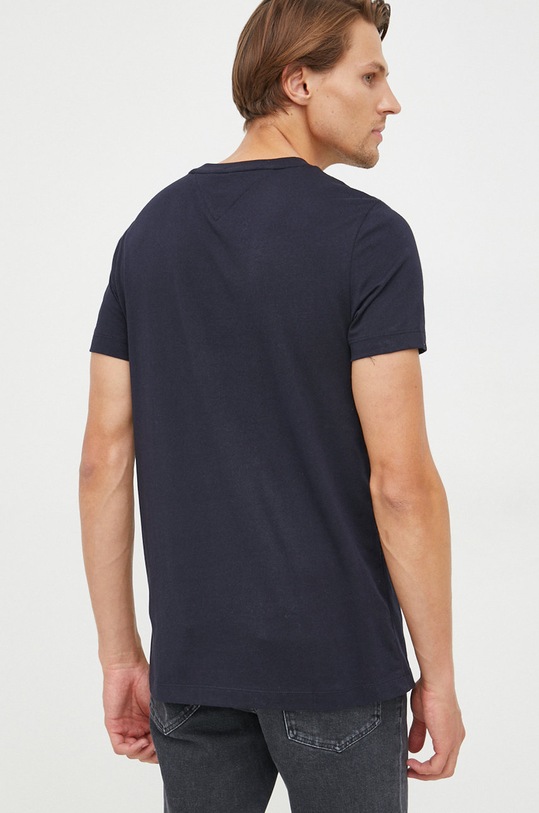 Ρούχα Βαμβακερό μπλουζάκι Tommy Hilfiger MW0MW28222.9BYY σκούρο μπλε
