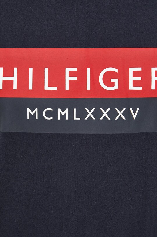 Tommy Hilfiger t-shirt bawełniany MW0MW28222.9BYY granatowy