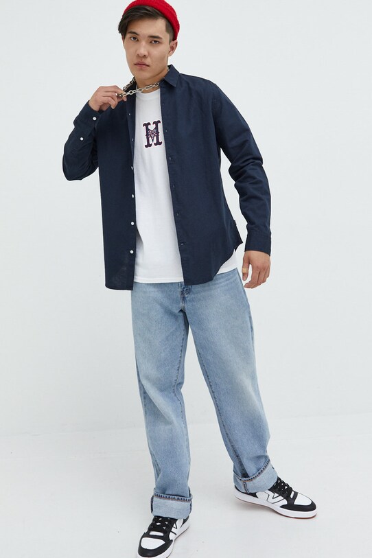 HUF pamut póló X Trasher ts01923 fehér AW22