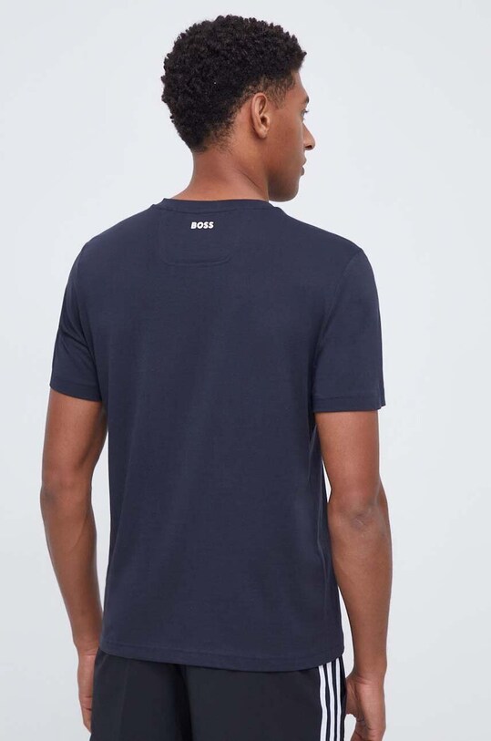 Ρούχα Βαμβακερό μπλουζάκι BOSS BOSS ATHLEISURE 50477616 σκούρο μπλε