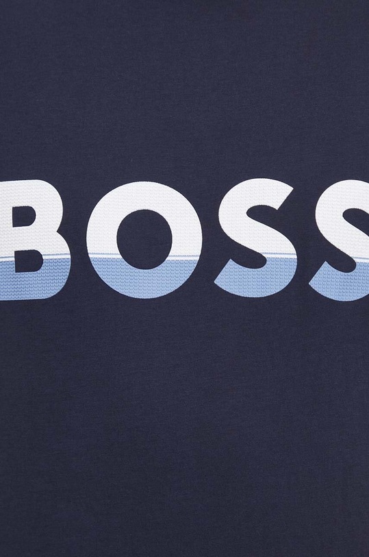 BOSS t-shirt bawełniany BOSS ATHLEISURE 50477616 granatowy