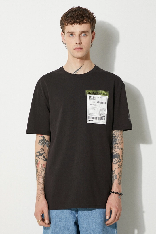 Puma t-shirt in cotone rilassato nero 536315