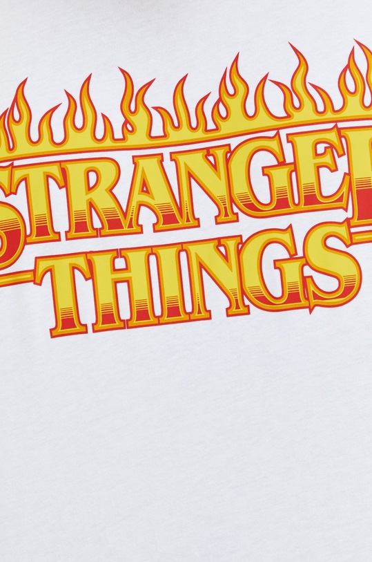 Bavlněné tričko Champion Xstranger Things 217791 bílá