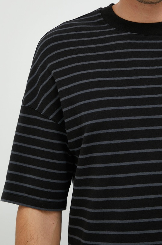 Sisley t-shirt bawełniany 3NUSS101E.902 czarny