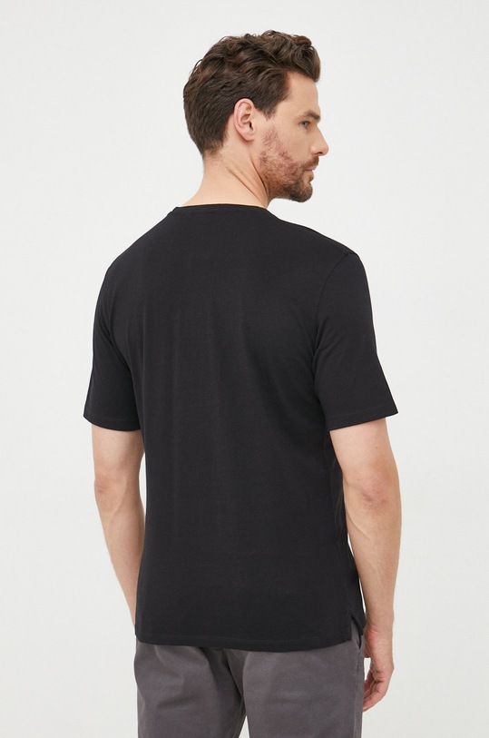 Sisley t-shirt bawełniany 3I1XS1017.100 czarny AW22