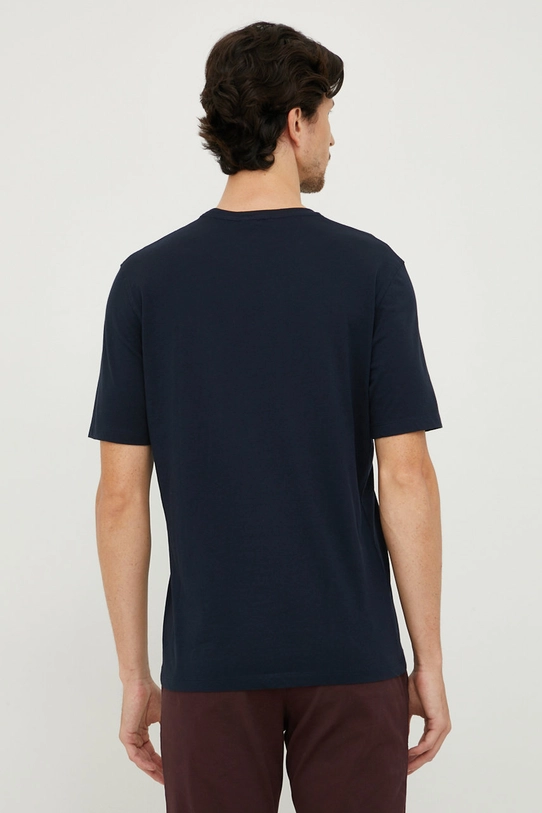 Îmbrăcăminte Sisley tricou din bumbac 3I1XS101J.06U bleumarin