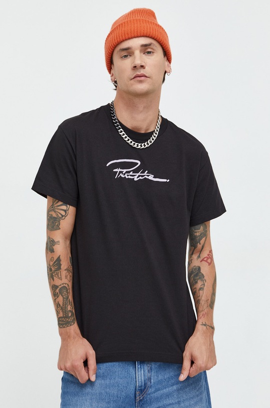 Primitive t-shirt bawełniany nadruk czarny papfa2203.blk