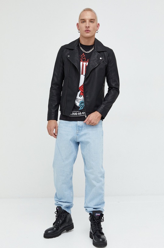 Primitive t-shirt bawełniany papfa2212.blk czarny AW22