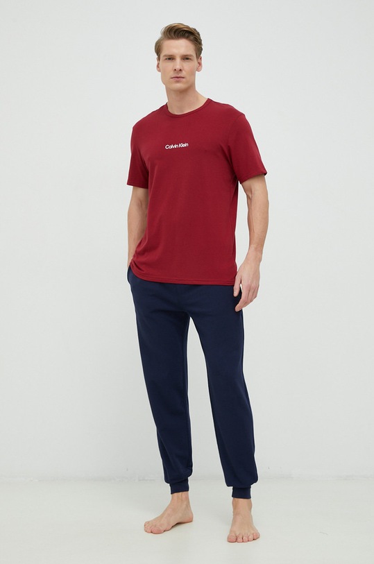 Pyžamové tričko Calvin Klein Underwear 000NM2170E.9BYY červená AW22
