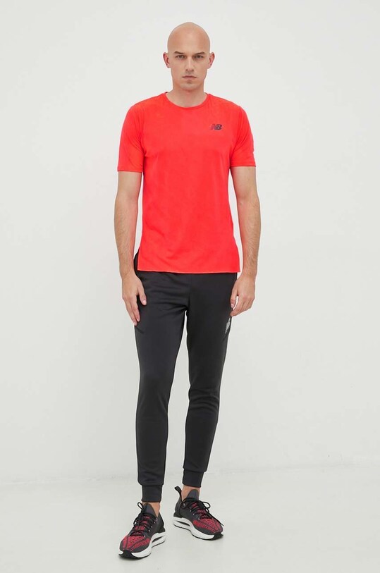 New Balance tricou de alergare Nyc Marathon Q Speed MT23281ERE roz AW22