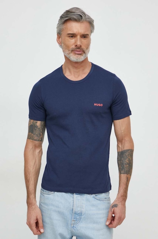 Bavlnené tričko HUGO 3 - pack 3-pak 50480088 biela NC24